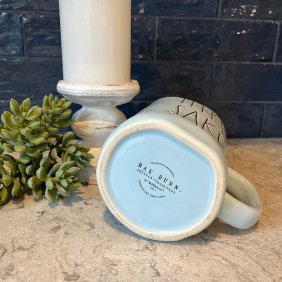 Rae Dunn FOR PEEPS SAKE Mug - Baby Blue with Black lettering - NWOT - Picture 4 of 4